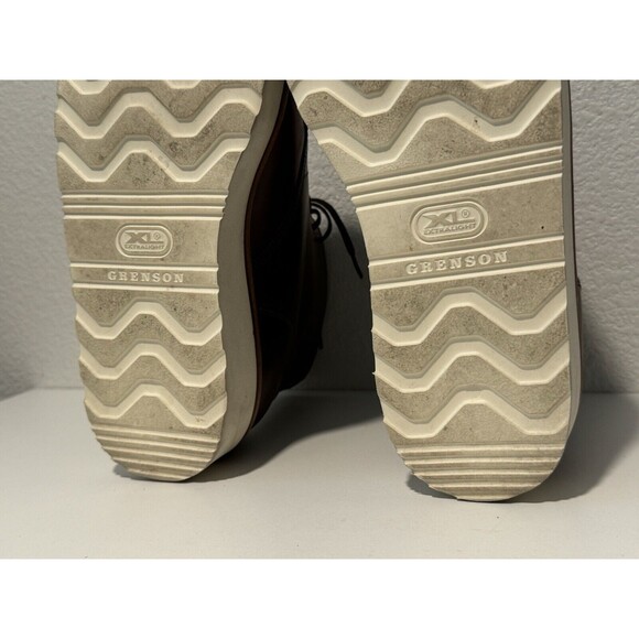 GRENSON ASA Brown Leather Boots Sz 7.5 Derby Lace Up Round Toe XL Extra Light - Picture 14 of 14